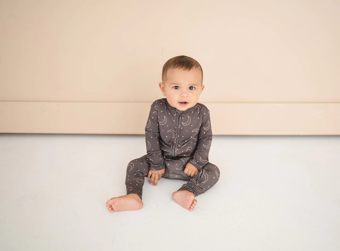 Zipper One Piece - Midnight Moon - Bamboo - Bossy Beans