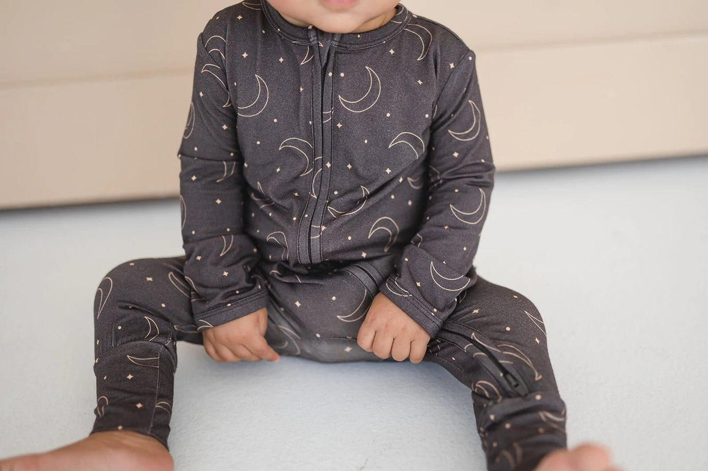 Zipper One Piece - Midnight Moon - Bamboo - Bossy Beans